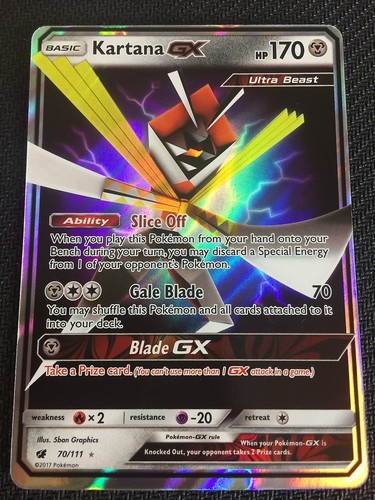 SM CRIMSON INVASION KARTANA GX 70//111 ULTRA RARE Pokemon