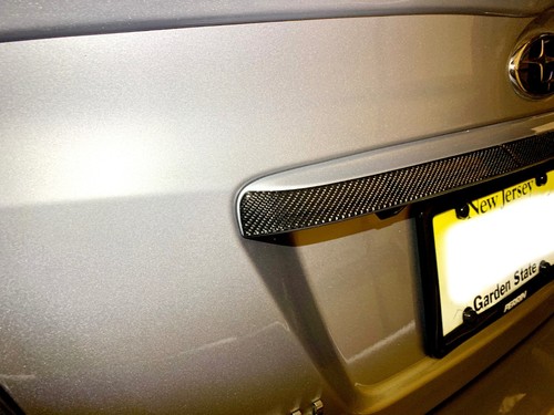Real Carbon Fiber Trunk Garnish finish lid Trim Cover Fit Subaru WRX sti 2015+
