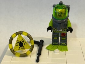 LEGO Atlantis Diver 6 Jeff Fisher minifigure with treasure key 8077 atl009