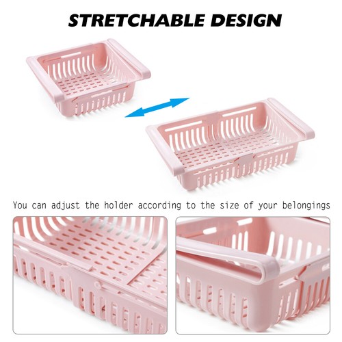 1 Kühlschrank Organizer Schubladenkorb Organizer Bin Kitchen Rack Einstellbar