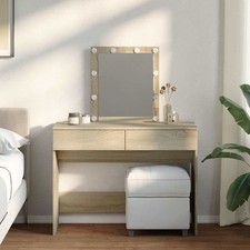 Tocador con Luces LED Mesa de Maquillaje Decoración para Dormitorio vidaXL