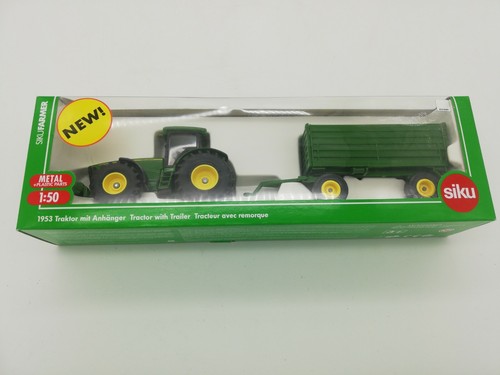 Siku Farmer 1:50 1953 tractor con remolque John Deere 8430