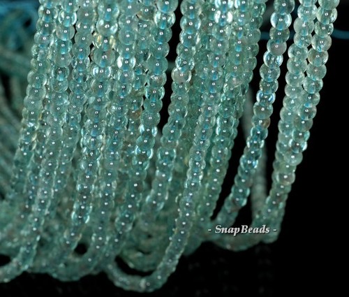 4MM-5MM GREEN APATITE GEMSTONE GRADE AA ROUND 4MM-5MM LOOSE BEADS 15.5