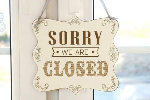 double sided shop door window hanging wooden sign OPEN shabby chic CLOSED
