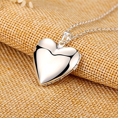 Magical Fairy Glow in Dark Heart Locket Pendant Necklace for Teen Girl