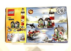 LEGO Creator Lighthouse Point (31051) New Loose Seal Damaged Box Whale Boat Rare