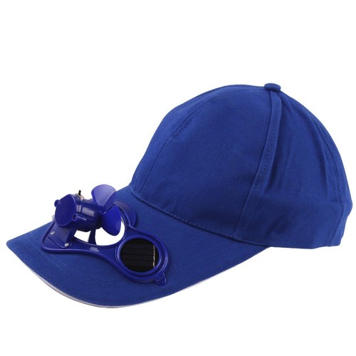 Sommer Solar Ventilator Mütze Baseball Cap Basecap Kappe Cappy Hut mit Lüfter GE