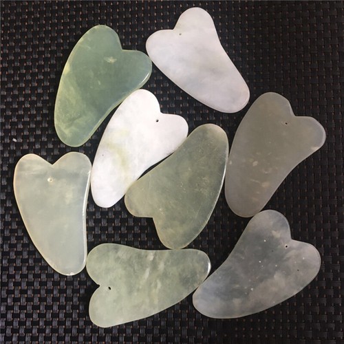 Facelifting Massageroller Gua Sha Medizin Jadestein Scraping Schaber Face Body.