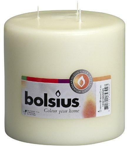 Bolsius Extra Large 3 wick Candle 15 x 15 cm /'/'Ivory/'/'