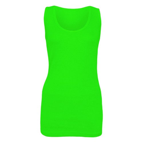 Señoras para mujer normal Verano De Top Informal Acanalado Elástico camiseta Chaleco Tamaño 16 a 28