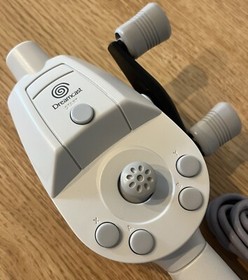 Sega Dreamcast DC ASCII Fishing Rod Controller HKT-8700 Working Japan