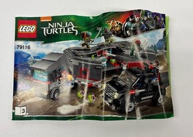 LEGO Teenage Mutant Ninja Turtles 79116 Big Rig Snow Getaway Manuals 1-3 ONLY