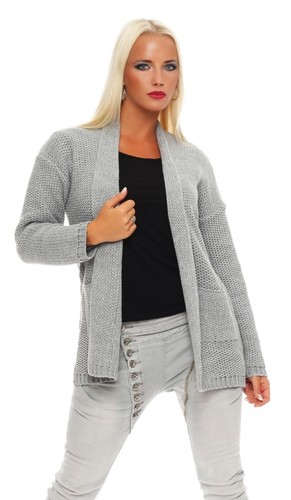 Jacke Sweatshirt Cardigan Pullover Pulli Oberteil Longshirt Strickjacke 30-07