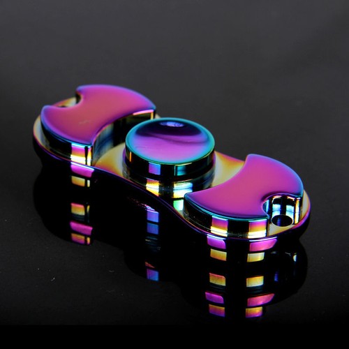 Rainbow Alumium Bangers main spiner doigt Gyro POCHE TOYS EDC anti stress jouets