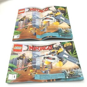 Lego 70609 Ninjago Movie MANTA RAY BOMBER, Minifigs, & Manuals - Incomplete