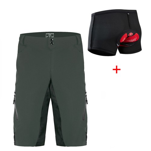 Short Pants Loose-fit Summer Padded Mens Baggy Cycling Shorts MTB Bike Bicycle