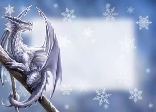 T/'was the Night before Yule Fantasy Weihnachtskarte Postkarte Grußkarte