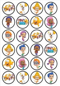 EDIBLE-IMAGE-BUBBLE-GUPPIES-CREW-24-CUPCAKE-TOPPERS