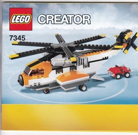 Lego Creator 3 in 1 Set Helicopter/Plane with 5866, 6912, 7345, and 31003