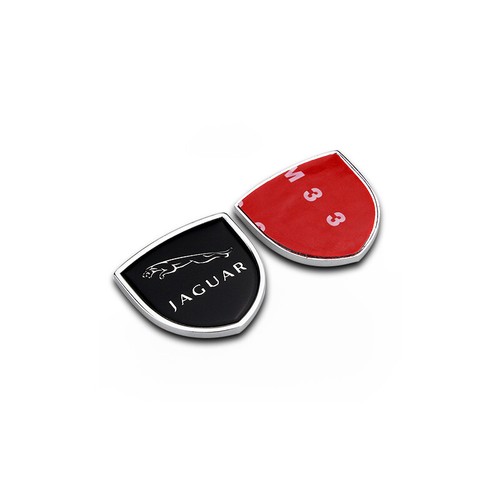 2 3D Metal Car Side Sticker Side Fender Emblem Badge Logo Accessories For Jaguar