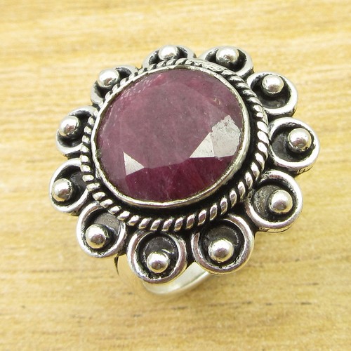 925 Plaqué Argent Blue Fire Labradorite /& Autres Pierres Précieuses Antique Look Ring New