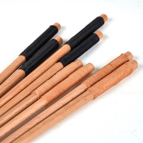 Chinese Food Tie Line Flatware Wooden Tableware Dinnerware Wood Chopsticks