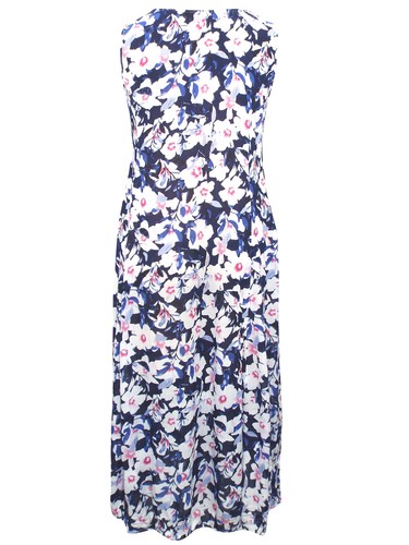 44 46 NEU! CRINCLE KLEID MAXIKLEID SOMMERKLEID WOMEN WITHIN WEIß-BUNT GR