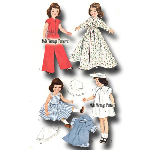 Miss Revlon Sweet Sue Vintage 1950s Dress Pattern ~ 14/" 15/" Toni