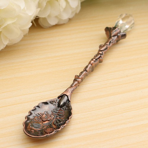 Luxus Palace Style Kaffee Tee Löffel Schaufel Besteck Espressolöffel-Bronze