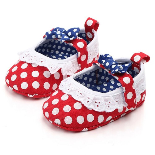 Newborn Infant Girls Indoor Soft-Soled Bowknot Princess Shoes Baby Walking Shoes