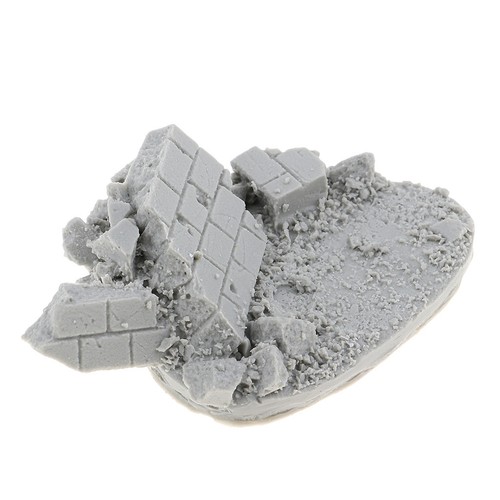 White 1//35 Resin Battle Ruins Miniature for WWII Scenery Layout Unpainted