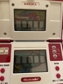 Nintendo Game and Watch Black Jack Handheld BJ-60 Multi-Screen 1985
