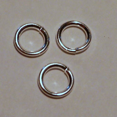 500 X 8 mm Jump Anillos Plateado en Latón Redondos De Calidad Profesional