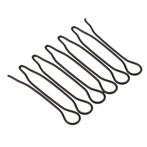 12pcs Hair Waved U-shaped Pin Barrette Salon Grip Clip Hairpins Black