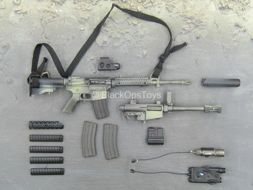 M4 Rifle w//Breaching Shotgun Set 1//6 scale toy 10th Mountain Division MSG