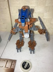 LEGO BIONICLE VAHKI ZADAKH #8617 COMPLETE FIGURE WITH MANUAL AND CANISTER