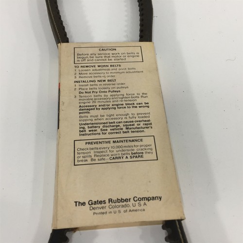 Made In USA Gates 544 Green Stripe Notched V Belt TR22410 86200544