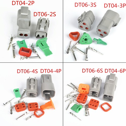 DT06//04 2//3//4//6 Polig Pin Steckverbinder Buchse Elektrische Stecker Wasserdicht