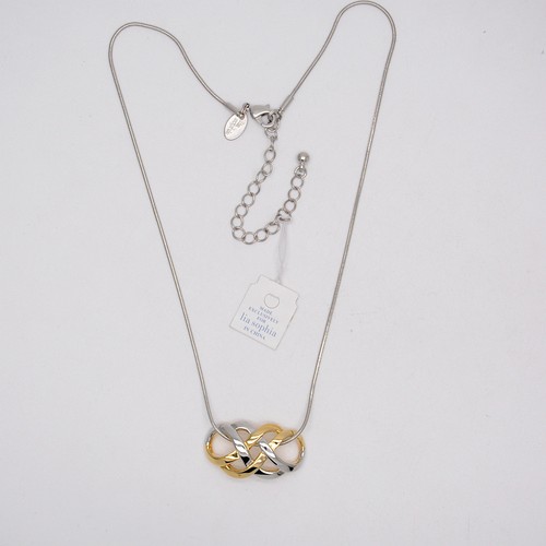 lia sophia jewelry two tone openwork filigree pendant necklace chunky slide