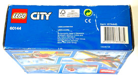 Retired ©2017 LEGO 60144 Town City Airport Race Plane 100% Complete Extras Box