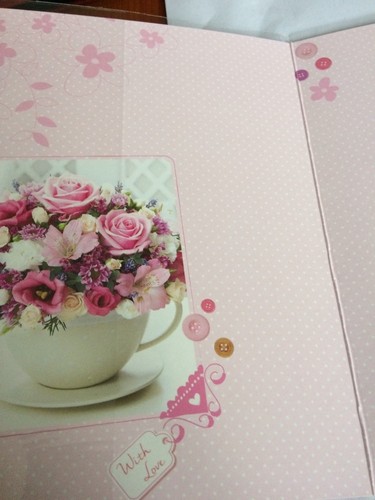 Open female birthday cards.