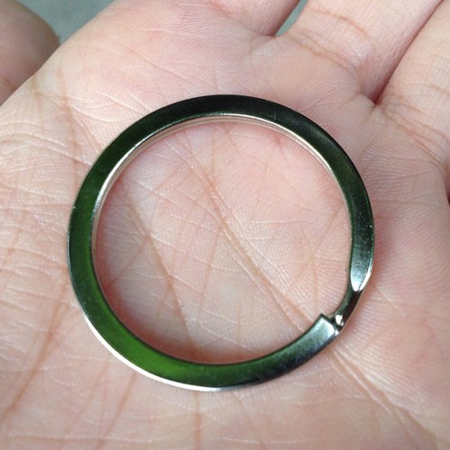 Portable 32mm Strong Solid Split Key Rings Flat Keyring Key Chain Portable 32mm Strong Solid Split Key Rings Flat Keyring Key Chain