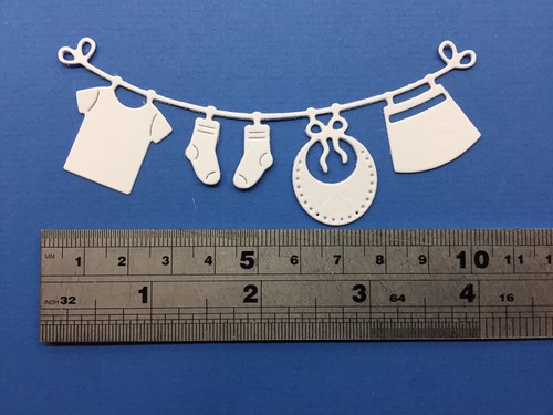 10 BABY WASHING LINE DIE CUTS