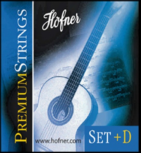 Gitarrensaiten Höfner Premium Strings zusätzlicher D-Saite Saiten für Classic