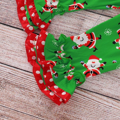 Pants Dress Outfits Set 2PCS Toddler Kids Baby Girls Xmas Clothes T-shirt Tops