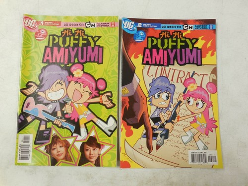 2006 2x HI HI PUFFY AMIYUMI Comic # 1 /& 2 ~ CARTOON NETWORK ~ NEW//UNREAD RARE !