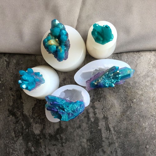 Crystal Cluster Silicone Mold Handmade Epoxy Casting Resin Mould Craft Gift