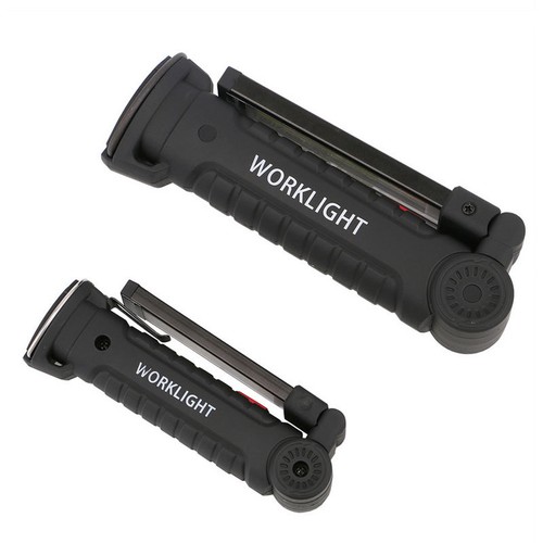 LED COB Rechargeable Magnetic Torch Flexible Inspection Lamp Cordless Work Light