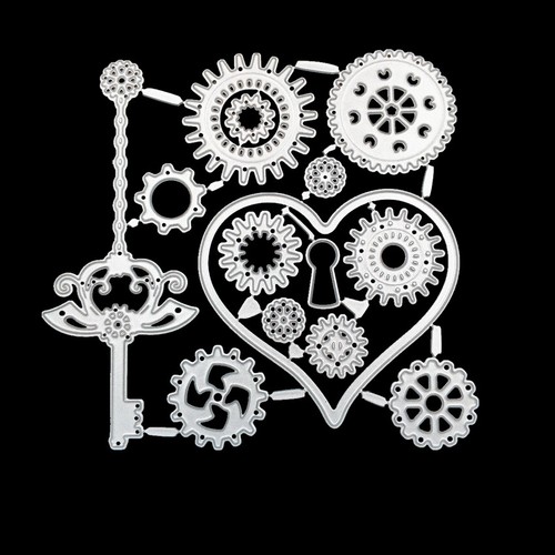 Gear keys suit Metal paper die Cutting dies Scrapbooking DIY cards