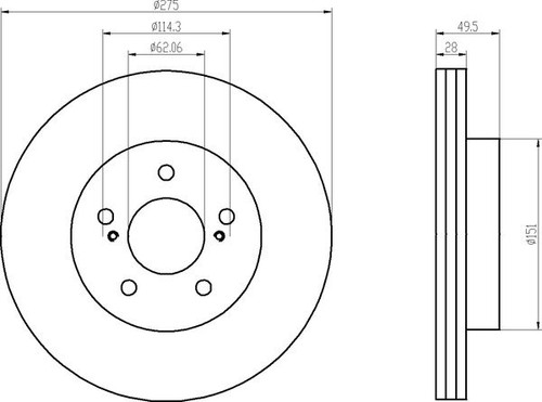 TEXTAR BREMSSCHEIBEN 275mm BREMSBELÄGE VORNE TOYOTA CAMRY PREVIA BREMSEN